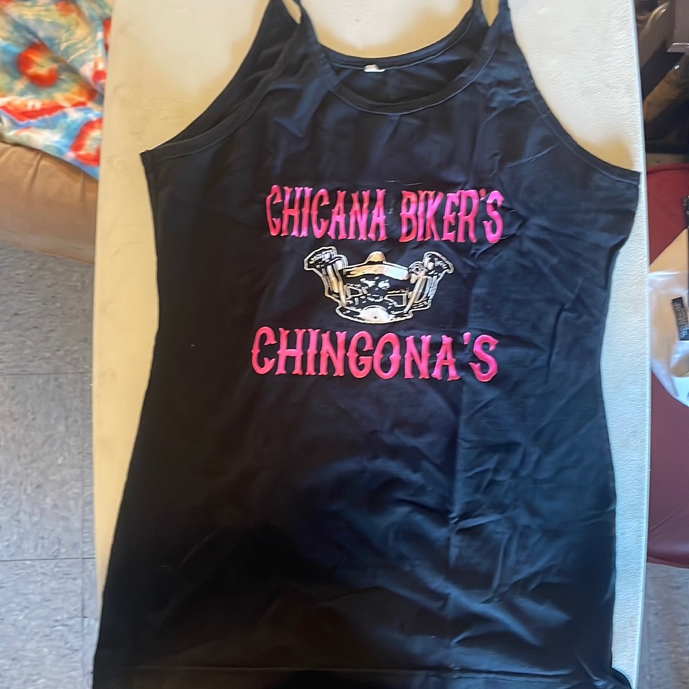 Black tank top-NO LABEL-Size Medium/Large